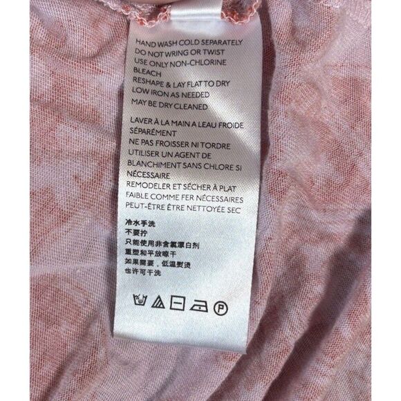 FREE PEOPLE Women’s Medium Orange Midsummer's Day Printed Halter Tank Tunic Top - Picture 7 of 9